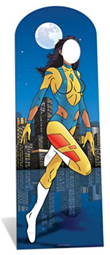 STAR CUTOUTS – Stsc651 – Riesige Figur mit Passe-Kopf – Superhelden für Damen, 181 cm