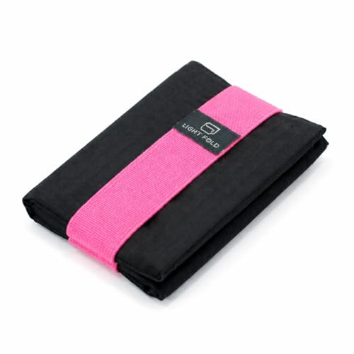LIGHT FOLD Slim Wallet Herren Minimalistische Vordertasche mit RFID-Schutz | Ultra-dünn Leicht Kompakt Mini Kleines Dreifach Stoff Wasserabweisend Elastischem Band Geld und Kartenhalter Reisen Sport EDC