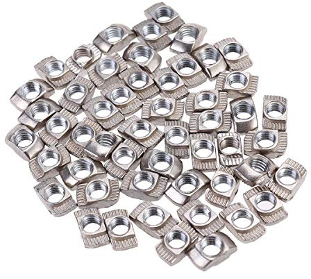 BESTOMZ T-Mutter M5 Gewinde Slim 100Pcs (M5x10x6)