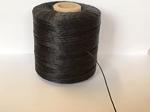 Telliswelt 10m anthrazit gewachstes Polyestergarn Ledergarn Forellenfaden Sattlergarn