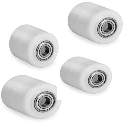 4 Stk. Polyamid/Nylon Hubwagen Rolle 82 x 70 mm Bohrung 20 Fördertechnik