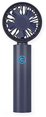 Tronic T-Fan T3000 Mini-Ventilator mit Magnetboden, zur Befestigung an jeder Art von Wand oder Oberfläche, USB-wiederaufladbarer 3000-mAh-Akku, eingebaut, tragbar und persönlich, Reisen, Outdoor