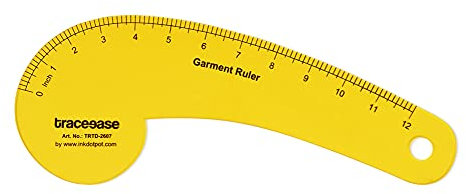 Traceease Französisch Kurvenlineal, Bekleidungs- Lineal Sewing Tailoring Werkzeuge Schablonen- 12 Zoll Lang