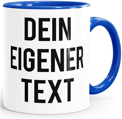 MoonWorks® Kaffee-Tasse eigener Text Spruch Wunschtext personalisiert Bürotasse lustige Kaffeebecher anpassen Royal Keramik-Tasse