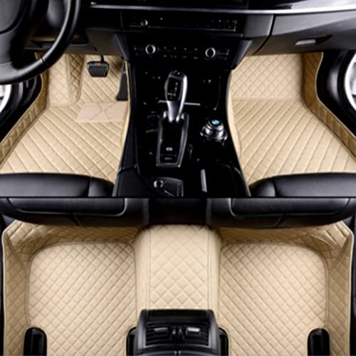NYMCAR Auto Fußmatten nach Maß fur Mercedes-Benz 99% Automodelle 2000-2026 Vollständige Abdeckung für das Auto, Allwetter-Pads, Schutz, rutschfeste Bodeneinlagen aus (Beige)