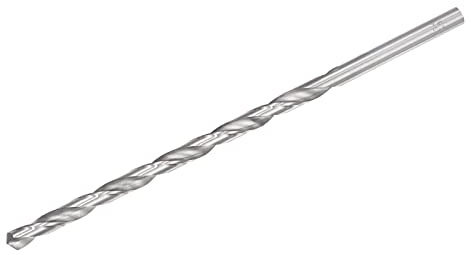 sourcing map Brocas helicoidales de 9,5 mm, vástago recto de acero de alta velocidad, broca extra larga de 250 mm de longitud para madera, plástico y aluminio
