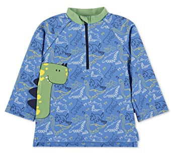 Sterntaler Långärmad dino-simtröja för pojkar, blå, normal, blå, 80 cm