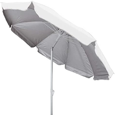 milani home - Ombrellone Spiaggia Con Antivento Palo In Alluminio Diametro 2,2 M Per Campeggio Spiaggia Mare Piscina Giardino