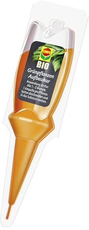 COMPO BIO Grünpflanzen-Aufbaukultur - 100% natürliche Aufbaukultur für alle Grünpflanzen, palmen und blühende zimmerpflanzen - 30 ml, Grünpflanzendünger