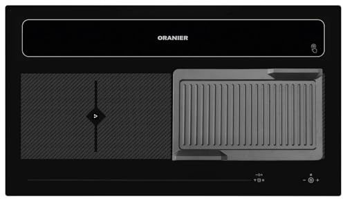 Oranier Kochfeld 90 cm Induktion KFL 2094 mit Kochfeldabzug - großes Flächen-Induktionskochfeld Abluft-Umluft & geriffelte Grillplatte