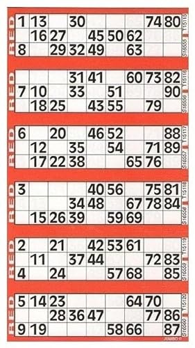 Lillo med 750 Bingo-kort (Röd)