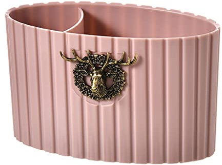 Stifteköcher Make-up-Bürstenhalter Multifunktions-Stifthalter-Make-up-Pinsel Organizer Bleistift-Container-Schreibwaren-Speicher for den Schreibtisch-Organisieren Stifthalter ( Color : 16.3cm-Pink )