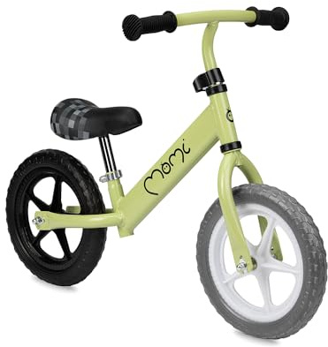 Bici senza pedali MoMi FLEET per bambini e bambine da 3 anni (peso corporeo massimo 25 kg), bicicletta senza pedali con telaio in metallo leggero di 2,35 kg