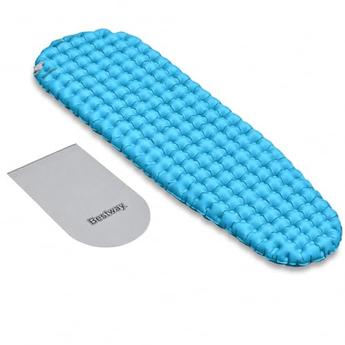 Bestway AlpineLite Insulated Sleeping Mat, Inflatable Sleeping Pad for Camping, Hiking & Backpacking, Compact, Lightweight with Pump Sack