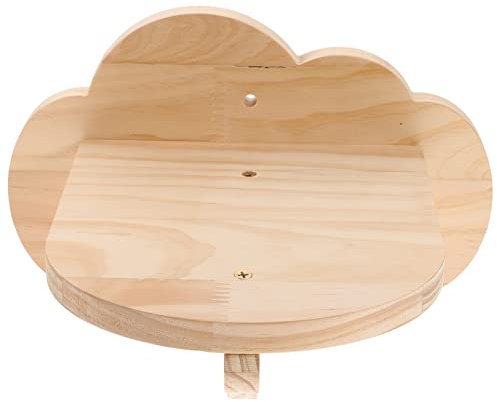 MERRYHAPY Cloud Förmiges Katzenkletterregal Aus Naturholz Mehrstufige Kletterplattform Katzenmöbel Indoor Spielzeug Für Haustiere