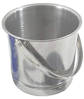 QMOWIZ Eiseimer Eiskübel Edelstahl Eiskübel Tragbare Isolierung Eiskübel Haushalt Wein Champagner Eiskübel Ice Bucket