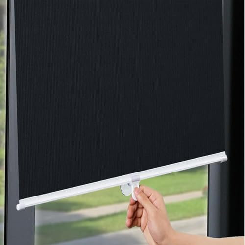 Dachfenster Rollo Saugnapf Sonnenschutz Ohne Bohren,Einziehbare Verdunkelungs Für Fenster,Temporäre Jalousien,Tragbare Wärmeisolierte Sichtschutzvorhänge,für Wohnzimmer,Schlafzimmer