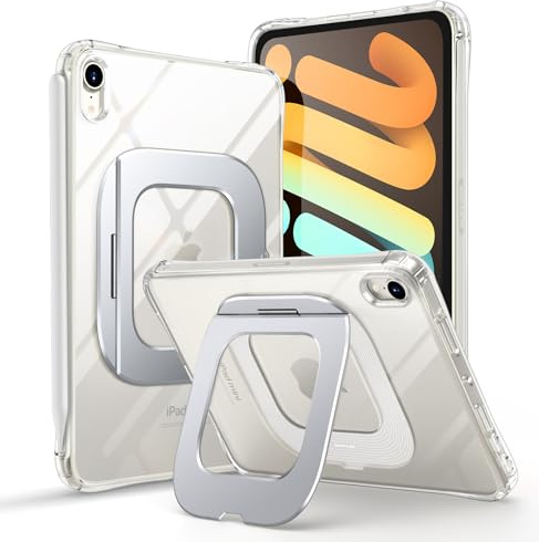 SUPCASE Fodral för iPad Mini 7 A17 Pro 2024 - Skal med Ställ, [Repskydd] [Stöd för Apple Pencil-laddning] Tunn och Genomskinlig Skyddshölje för iPad Mini 7:e/6:e Generationen 8,3 tum (Clear)