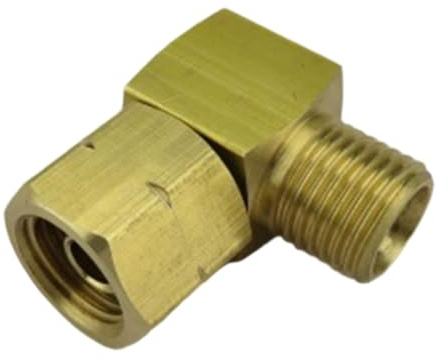 Multipurpose Copper Reducer Adapters 3/8Inch Internal 1/4Inch External Left Hand Thread for Propane Systems Fitting