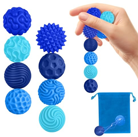Zingbee 8 stück magnetische Fidget Toys,Silikon Magnetkugeln Anti-Stress