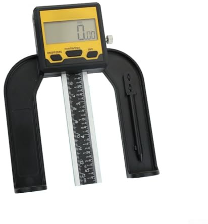 Digitaler Tiefenmesser, 0-80 mm, Höhenmesswerkzeug mit Magnetfuß für Holzbearbeitung, 0,01 mm Auflösung, imperiale/metrische Umwandlung, für PLA