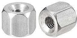 QUARKZMAN Sechskantmuttern M3 x 0.5 Steigung 6mm Distanzmuffen | 10 Stück Langen Verlängerungsmutter 304 Edelstahl Metrische Sechskantstangen-Langmutter