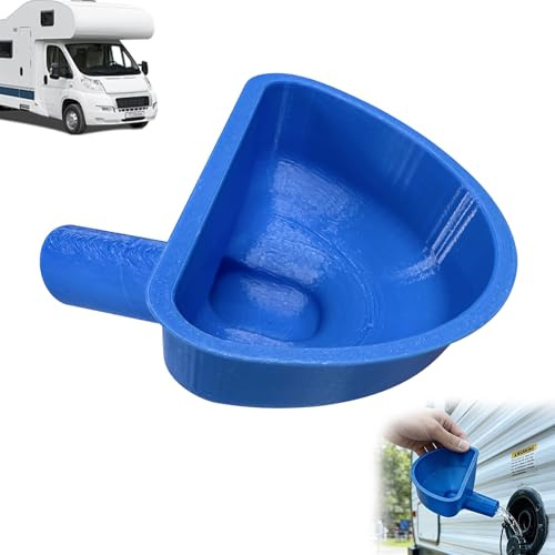 Bec de remplissage d'eau pour camping-car avec protection anti-débordement, grand entonnoir d'eau pour réservoir d'eau, entonnoir de remplissage anti-fuite pour réservoirs d'eau, accessoires de