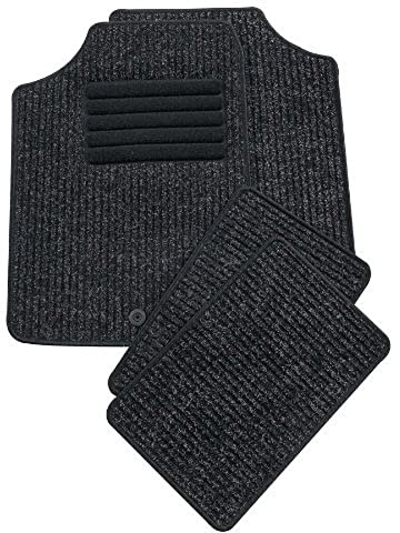 Petex 11170001 Autoteppich Universal Sopo Größe 1, 4-teilig anthrazit