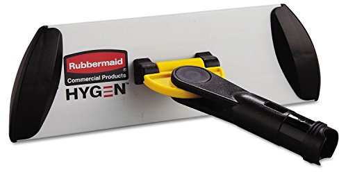 Rubbermaid Commercial Products HYGEN Microfiber Quick-Connect Mop Frame 11 inch Silver for Janitorial/Professional/Industrial Cleaners for Heavy-Duty Floor Cleaning/Mopping/Dusting
