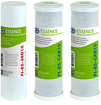 APEC Water Systems FILTER-SET-ES High Capacity Replacement Pre-Filter Set For Essence Series Reverse Osmosis Water Filter System Stage 1-3