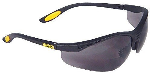 DEWALT DPG59-220C Reinforcer Rx-Bifocal 2.0 Lentes de seguridad protectoras de alto rendimiento con patillas de goma y funda protectora para gafas