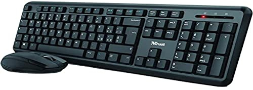 Trust Tm-250 Set Clavier sans Fil + Souris sans Fil Ultra-Portable Tm-350