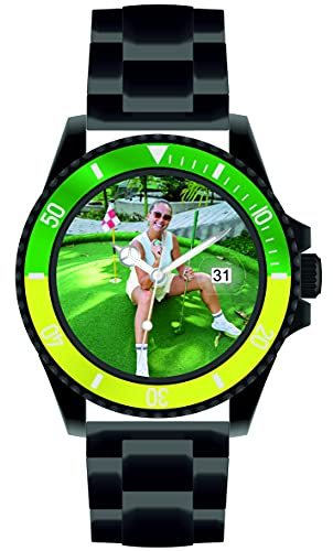 memories Uhr mit Foto personalisierte Uhr mit Bild 40mm Edelstahl Armband Made in Germany