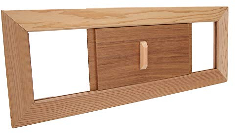 Rejilla de Ventilación de Madera, Rejilla de Ventilación de Sauna Rejilla de Ventilación Rejilla de Ventilación Rectángulo Air Vent Rejilla de Ventilación Baño de Vapor Puerta de Sauna Rejilla de Vent