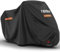 Favoto Motorradabdeckung Outdoor XL Wasserdicht Abdeckplane Motorrad Schutzhülle Abdeckung draußen Staubdicht Wetterfest mit Reflektionsstreifen Schwarz 220x102x122cm