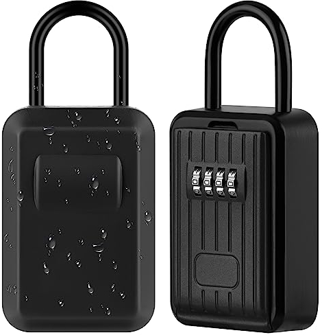 TEUEN Boite a Clefs Securisee Exterieur avec Code - Murale Design - Robuste- Boîte à Clés Murale avec Couvercle en Silicone pour Intérieur et extérieur pour L'école de Garage à Domicile