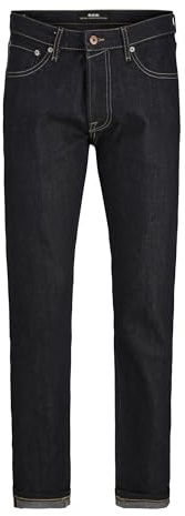 JACK & JONES Relaxed Fit Jeans RDD Royal RI 324 Selvedge Relaxed Fit Jeans Blue Denim 32 30 Blue Denim