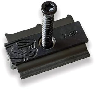 DECKLINEA Clip Terrasse Bois Hybrid 7-22 - 90 Clips + Vis 4x35mm - pour Lames en Bois Thermotraités et Bambou - Stable, Facile à Poser & Resistant