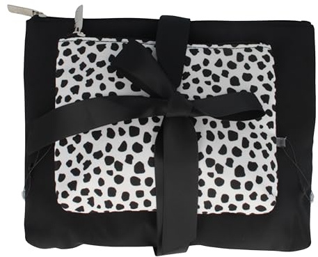 PARSA Beauty Kosmetiktasche Set (Schwarz/Weiß) – Schminktasch Set für Damen und Herren zur Aufbewahrung von Kosmetikartikeln