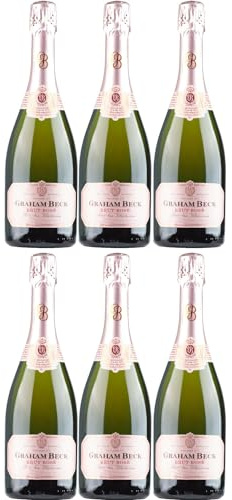 Graham Beck MCC Brut Rosé Chardonnay Pinot Noir Schaumwein rosé Südafrika inkl. FeinWert E-Book (6 x 0,75l)