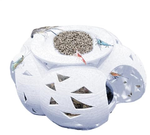 Yiohejy Fischhaus für Aquarium | Unregelmäßige poröse Betta-Fischhöhle – weiße Aquarium-Dekoration, Höhlen-Landschaftsbaubedarf, multifunktionales Habitat Garnelenhaus für Süßwasser