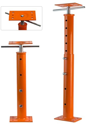 House Floor Jacks, 19-38 Heavy Duty Screw House Jack, Basement Floor Jacks Post Pole House Jacks for Lifting & Leveling, Telescoping Support Jacks for Beam Repair and Crawl Space Shoring