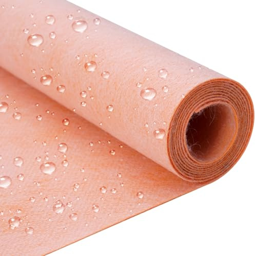 Abdichtungsbahn Dusche, Entkopplungsmatte Dichtfolie Bad, Wasserdicht Entkopplungsmatte, Dichtbahn Abdichtbahn Für Sanitär, Dusche, Badezimmer, Sauna, Fliesen-1 * 30m (Rosa)