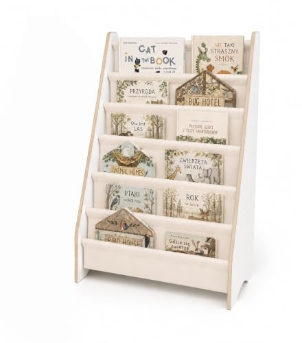 MAMOI® Bücherregal, Bücherkiste für Zimmer, Book Shelf, Buchregal, Wandregal, Bücherregal, Bücherbank aus Holz, Möbel