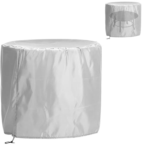 QSTGX Copertura per Mobili da Giardino Impermeabile Telo Oxford Impermeabile Copri Tavolo Copritavolo Rotondo Protezione per Tutte Le Condizioni atmosferiche Uso Generico(70x70cm)