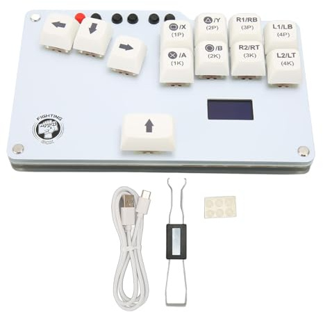 BAFOVY pour Clavier Fighting Box, Matériau ABS, Faible Latence, Prise en Charge Multiplateforme pour et