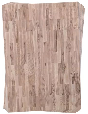 CHICAMPERA 12 pezzi Carta Autoadesiva Effetto Legno Naturale Accessori Miniatura Resistente e Realistico per Pavimentazione Interna