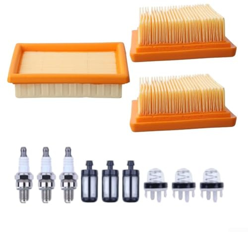 Kit di messa a punto BR800 con soffiatore a zaino che fornisce filtri dell'aria di ricambio, filtri per scintille, filtri per gas combustibile e lampadine per una manutenzione efficiente e un uso a