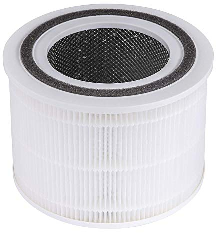 LEVOIT Luftfilter Ersatzfilter für Luftreiniger Core 200S, Echter HEPA-filter, hocheffizienter Aktivkohlefilter und Vorfilter, gegen Allergien Rauch Staub Pollen, Core 200S-RF