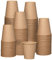 Comfy Package GUSTO [10 oz. - 300 ml - 100 unidades] Vasos desechables de papel kraft, vasos para café caliente marrón sin blanquear - Vasos ecológicos - Formerly